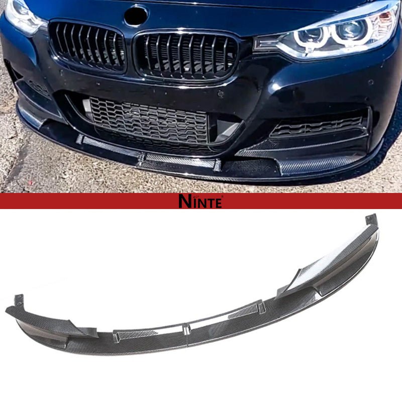 NINTE Front Bumper Lip For 2012 - 2018 BMW F30 3 - Series M Tech 2 PCS Painted Sport Front Spoiler Lower Diffuser - NINTE