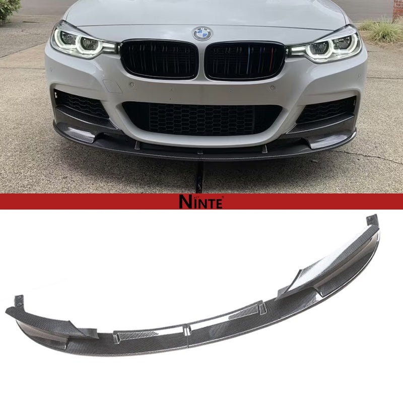 NINTE Front Bumper Lip For 2012 - 2018 BMW F30 3 - Series M Tech 2 PCS Painted Sport Front Spoiler Lower Diffuser - NINTE