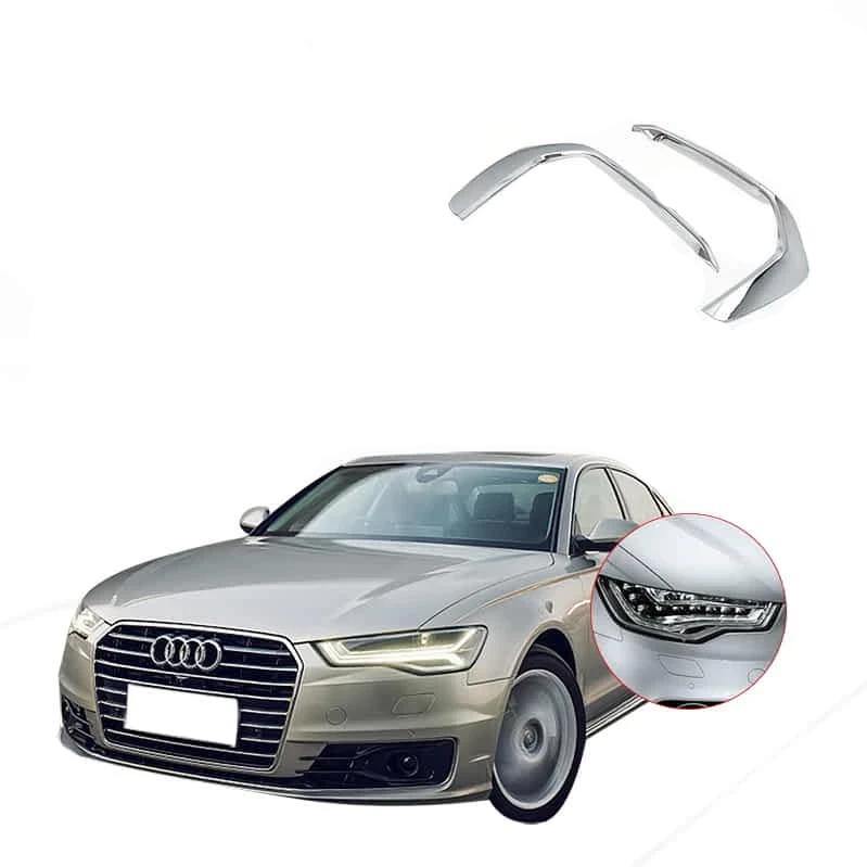 Ninte Audi A6L 2019 Chrome Front Fog Lamp Eyebrow Cover - NINTE