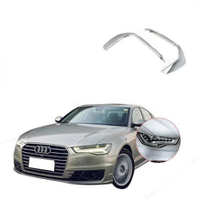 Cargar imagen en el visor de la galería, Ninte Audi A6L 2019 Chrome Front Fog Lamp Eyebrow Cover - NINTE
