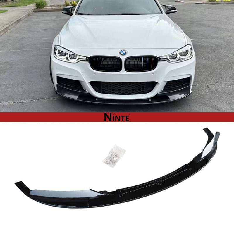 NINTE Front Bumper Lip For 2012 - 2018 BMW F30 3 - Series M Tech 2 PCS Painted Sport Front Spoiler Lower Diffuser - NINTE