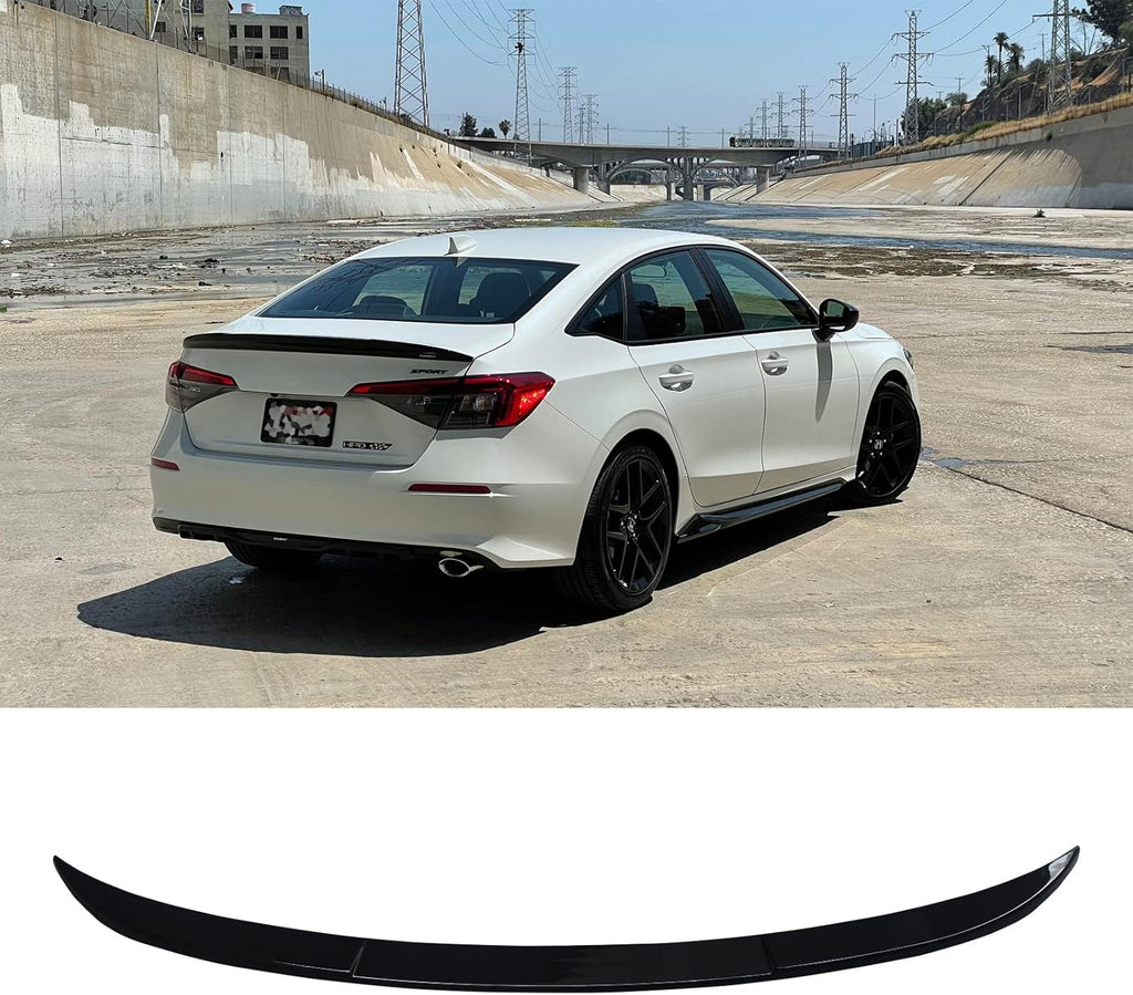 NINTE For 2022 2023 2024 2025 Honda Civic 11th Sedan Rear Spoiler OEM Style Trunk Wing