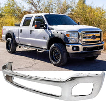 Charger l&#39;image dans la galerie, NINTE One-Piece Front Bumper Bar For 2011-2016 F250 F350 Super Duty Truck Steel NEW Chrome Stronger and More Reliable