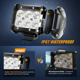 NINTE 2PCS Led Work Light For Jeep SUV Lamp