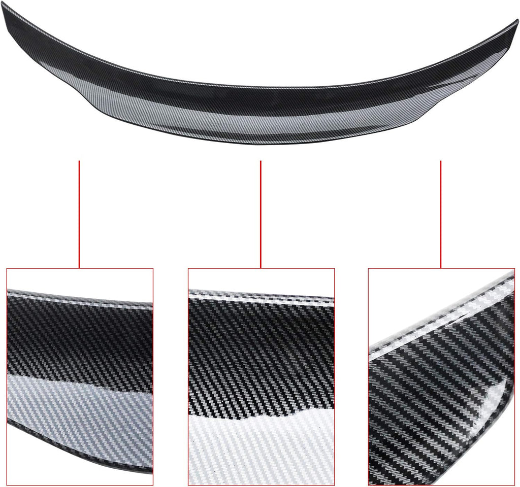 NINTE Rear Spoiler For 2015-2020 Mercedes Benz W205 C Class 4DR Sedan PSM Style Trunk Spoiler Wing