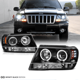 NINTE Headlight For 99-04 Jeep Grand Cherokee WJ WG
