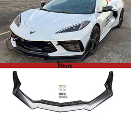 NINTE Front Lip For 2020 - 2025 Chevrolet Corvette C8 Stingray Z51 7PCs ABS Front Bumper Splitter - NINTE