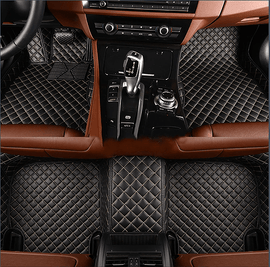 NINTE Infiniti Q50 Sedan 2014 - 2017 Custom 3D Covered Leather Carpet Floor Mats Black - NINTE