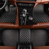 NINTE 2019 Jaguar XJ Custom 3D Covered Leather Carpet Floor Mats