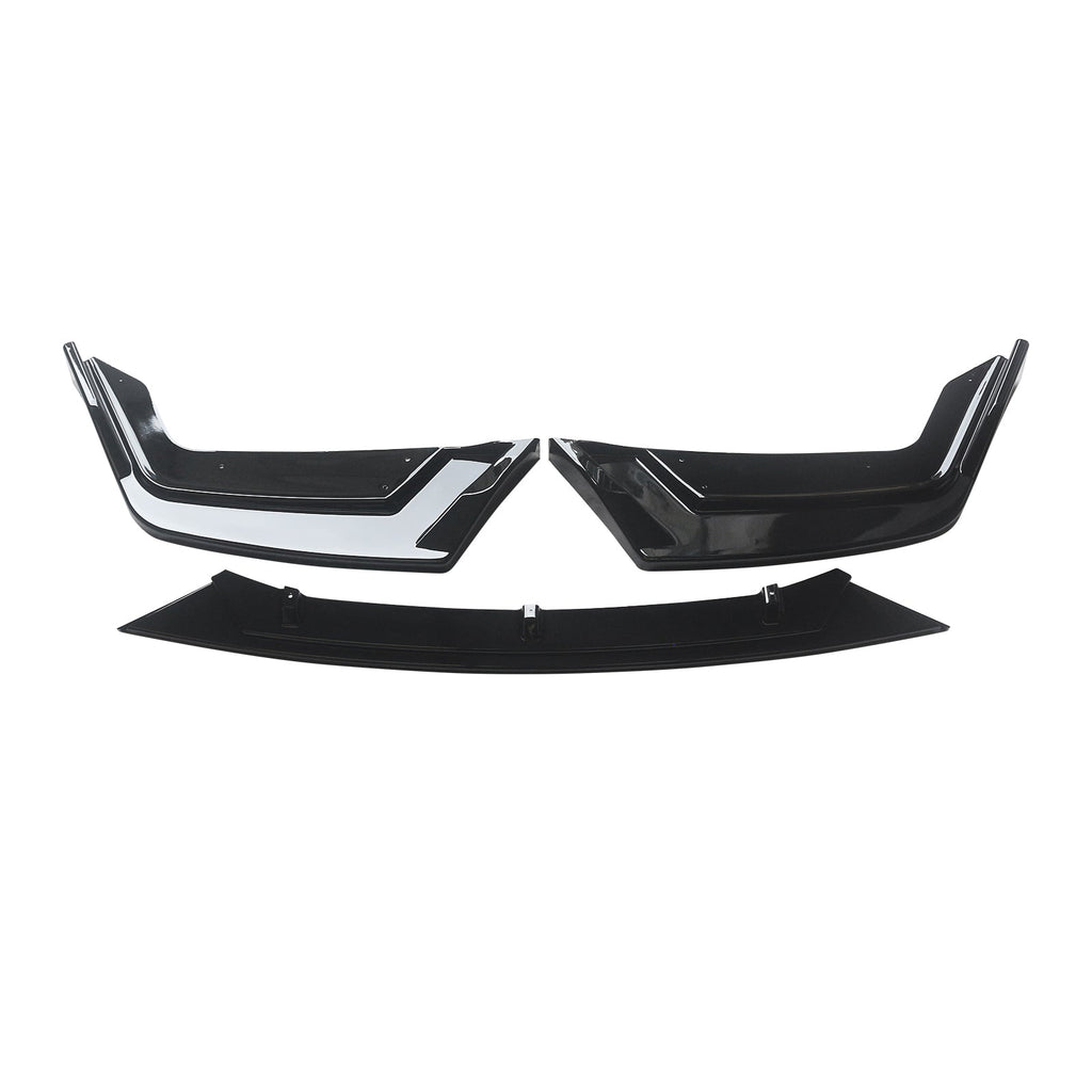 NINTE Gloss Black Front Lip For 17-21 Honda Civic Si FK7 Hatchback