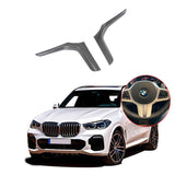 NINTE BMW X5 2019 Car steering wheel cover silicone leather appearance Carbon Fiber Style