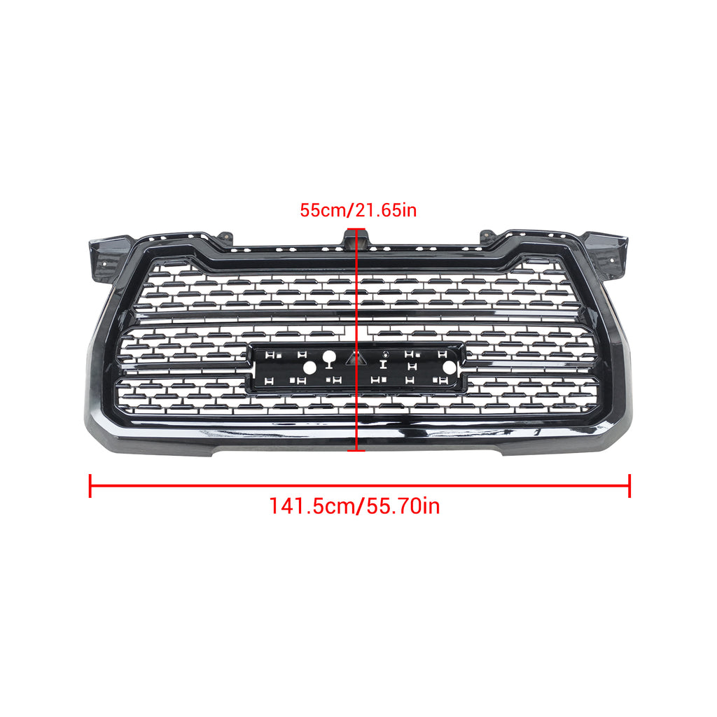 NINTE Front Hood Grille For 2019-2021 GMC Sierra 1500 ABS Denali Mesh Style