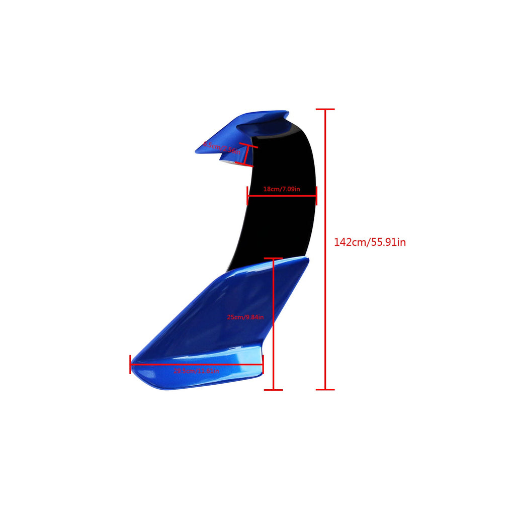 NINTE For 2016-2021 Honda Civic Hatchback 5 Door Type R Style Rear Spoiler Rear Trunk Splitter