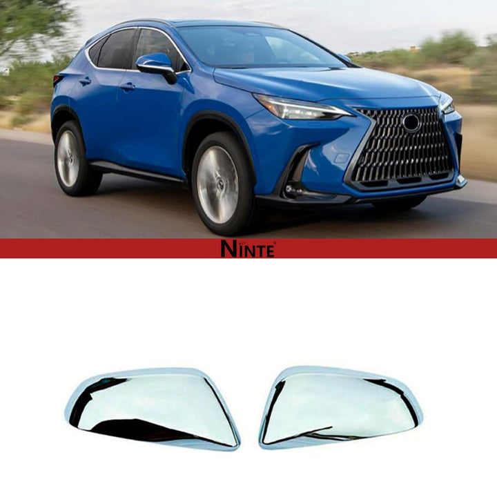 NINTE For Lexus 2022 NX 250 350h 450h, ABS Painted ChromeTape - On Overlay Mirror Cover - NINTE