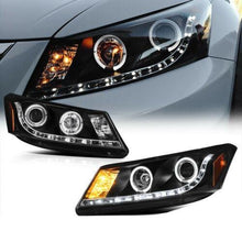 Cargar imagen en el visor de la galería, Halo Black Projector LED Headlight Lamp For Honda Accord 08-12 CP2 - NINTE