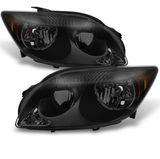 NINTE Headlights for 2005-2007 Scion tC ANT10 Black Smoked Head Lamp Replacement Pair