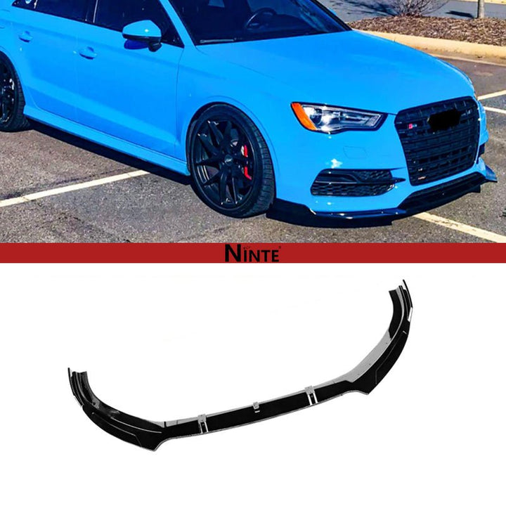 NINTE Front Bumper Lip For 2014 - 2016 Audi S3 A3 S Line Painted Spoiler Splitter - NINTE
