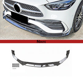 NINTE Front Lip For 2022 - 2025 Mercedes - Benz C - Class W206 C300 Sedan AMG Line/ 2023 AMG C43 - NINTE