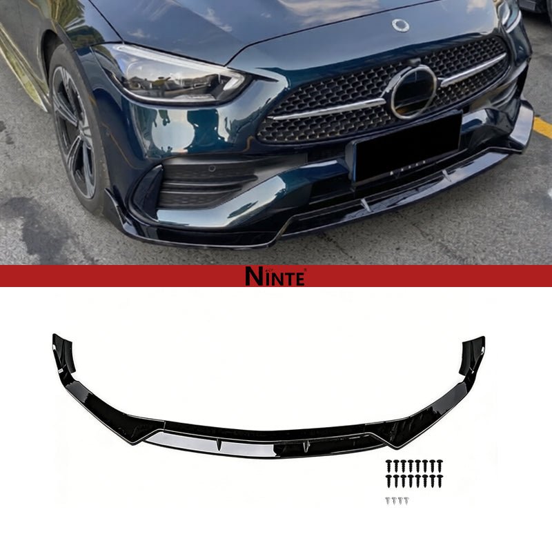 NINTE Front Lip For 2022 - 2025 Mercedes - Benz C - Class W206 C300 Sedan AMG Line/ 2023 AMG C43 - NINTE