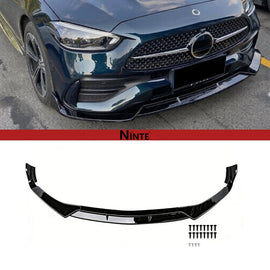 NINTE Front Lip For 2022 - 2025 Mercedes - Benz C - Class W206 C300 Sedan AMG Line/ 2023 AMG C43 - NINTE