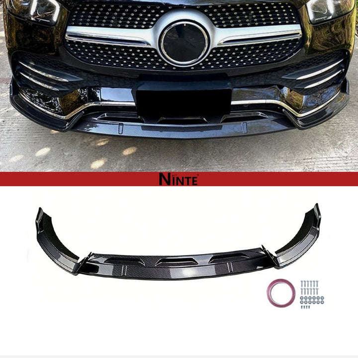 NINTE Front Bumper Lip Splitter ABS For 2020 - 2023 Mercedes - Benz GLE53 AMG GLE350 - NINTE