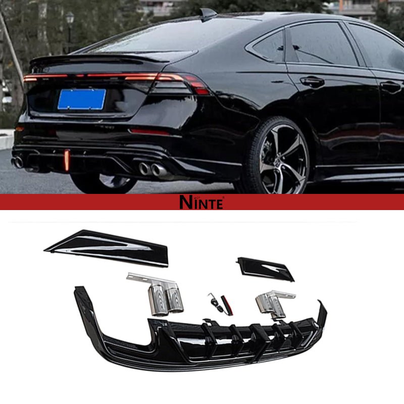 NINTE Rear Diffuser with Tailpipe for 2023 - 2025 Honda Accord with Brake Light - NINTE