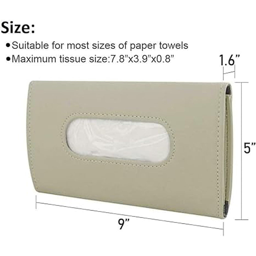 NINTE Leather Tissue Holder Mask Holder Premium Car Tissue Box for car