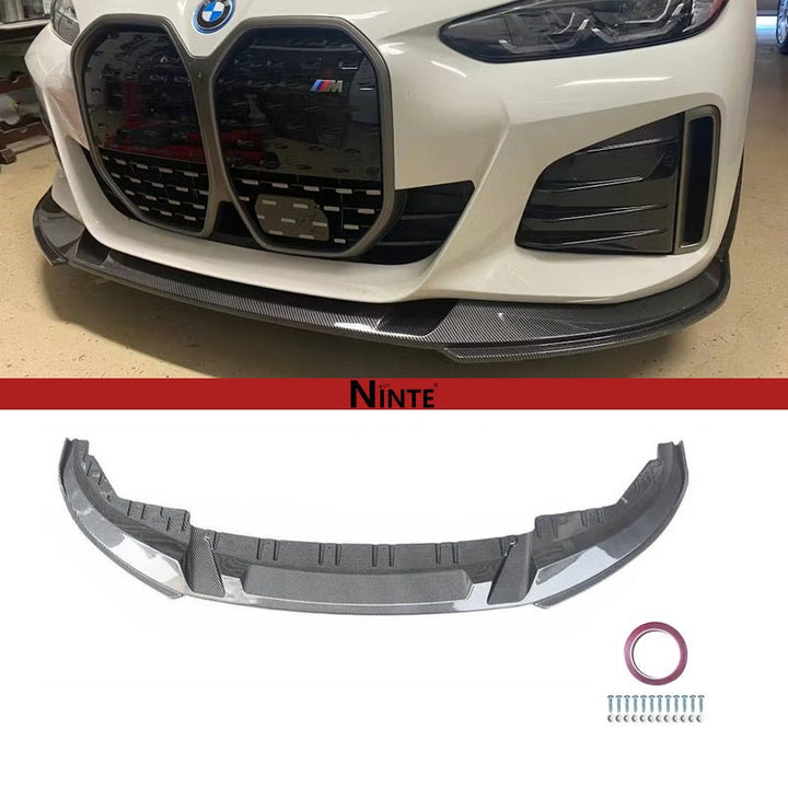 NINTE One - Piece Front Bumper Lip for 2021 - 2025 BMW 4 Series Gran Coupe G26 i4 M - Sport Front Lip Bodykit Part Lower Splitter - NINTE