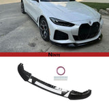 NINTE Front Bumper Lip Splitter for 2021-2025 BMW G26 i4 Gran Coupe M Sport – Aggressive Aero Profile