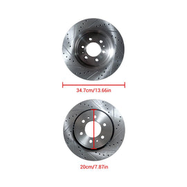 NINTE for 2010 - 2020 Ford F - 150 Expedition Lincoln Navigator Front Drilled Brake Rotors - NINTE