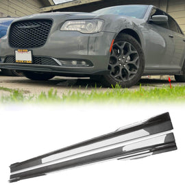 NINTE Side Skirts For 2011 - 2023 Chrysler 300 300C 300S Extention Lips Rocker Panel - NINTE