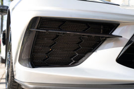 NINTE For 2020 - 2024 Chevrolet Corvette C8 Aluminum Radiator Grille Cover Protector Mesh Grill Kit - NINTE