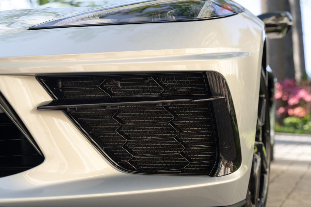 NINTE For 2020 - 2024 Chevrolet Corvette C8 Aluminum Radiator Grille Cover Protector Mesh Grill Kit - NINTE