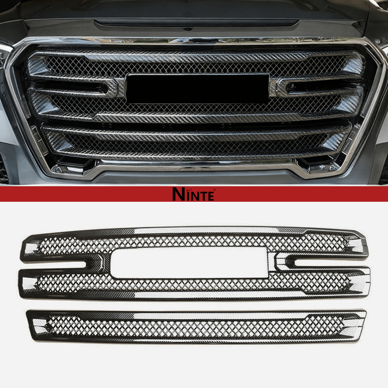 NINTE Grille Covers For 2019 - 2022 GMC Sierra 1500 SLT AT4 Front Mesh Grill Cover Grill Overlay Trim - NINTE
