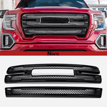 Charger l'image dans la galerie, NINTE Grille Covers For 2019 - 2022 GMC Sierra 1500 SLT AT4 Front Mesh Grill Cover Grill Overlay Trim - NINTE