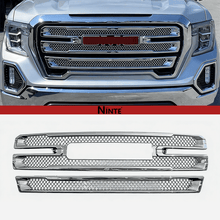 Charger l'image dans la galerie, NINTE Grille Covers For 2019 - 2022 GMC Sierra 1500 SLT AT4 Front Mesh Grill Cover Grill Overlay Trim - NINTE