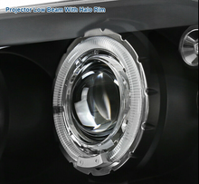 画像をギャラリービューアに読み込む, For 99-04 F250 F350 F450 Super Duty Black LED Halo Projector Headlights Lamps - NINTE