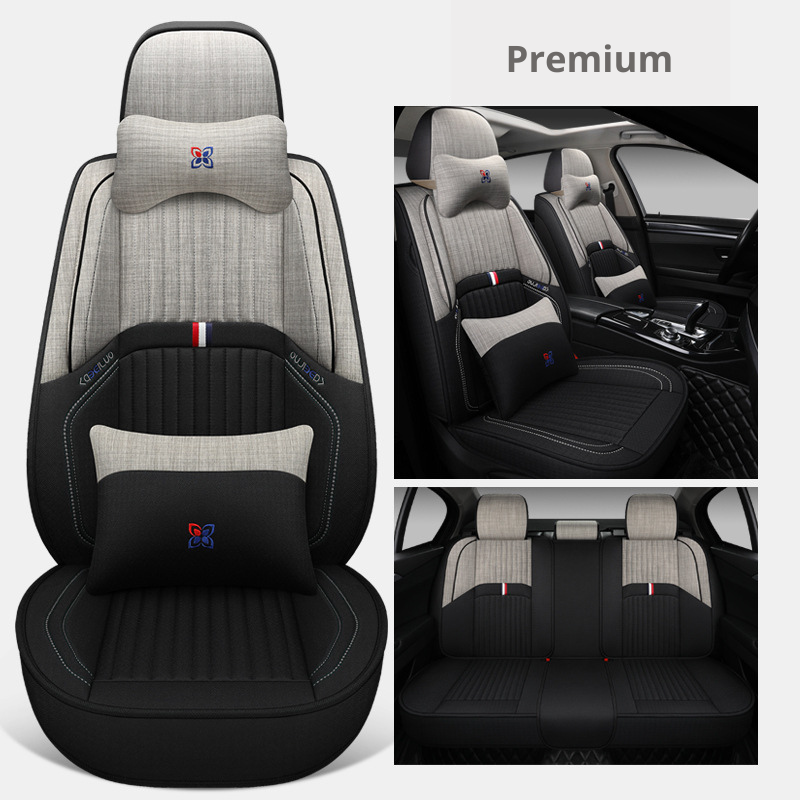 NINTE Universal Full Set 5D 5-Seats Car Protector Cushion Seat Cover - NINTE
