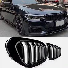 Charger l&#39;image dans la galerie, NINTE For 2017-2020 BMW 5 Series G30 G31 530i 540i Front Kidney Grille Gloss Black