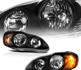 For 2003-2008 Corolla JDM Black Crystal Clear Headlight Lamp