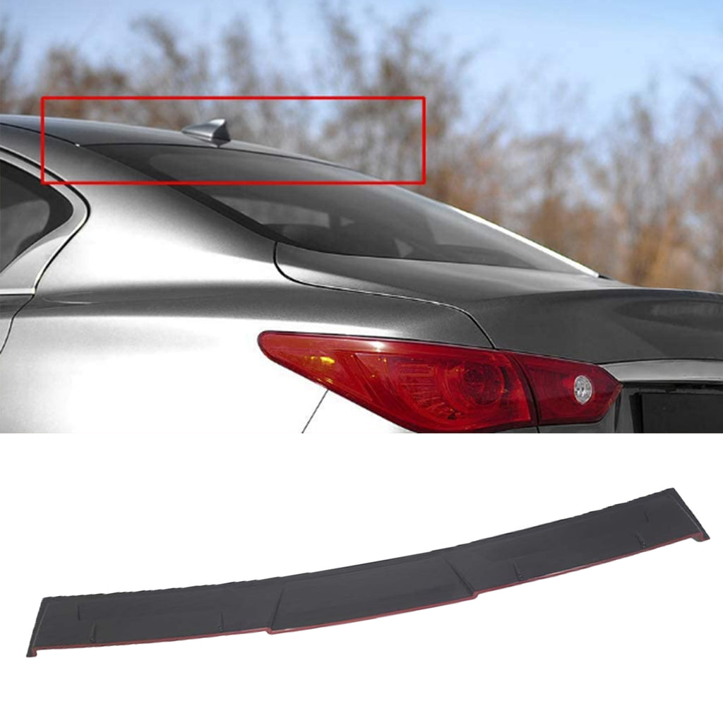 NINTE Roof Spoiler For 2014-2024 Infiniti Q50 M Style ABS Rear Window Top Spoiler