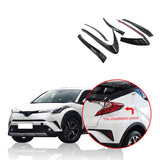 NINTE Taillight Stickers For Toyota C-HR 2017-2019 Rear Tail Light Cover