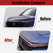Load image into Gallery viewer, 2023-2025 Honda CR-V Center Grille Trim Overlay installation Compare for Carbon Fiber Look
