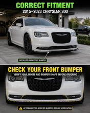 Cargar imagen en el visor de la galería, NINTE Front Bumper Lip Splitter Fit for Chrysler 300 2015-2023 Gloss Black - NINTE
