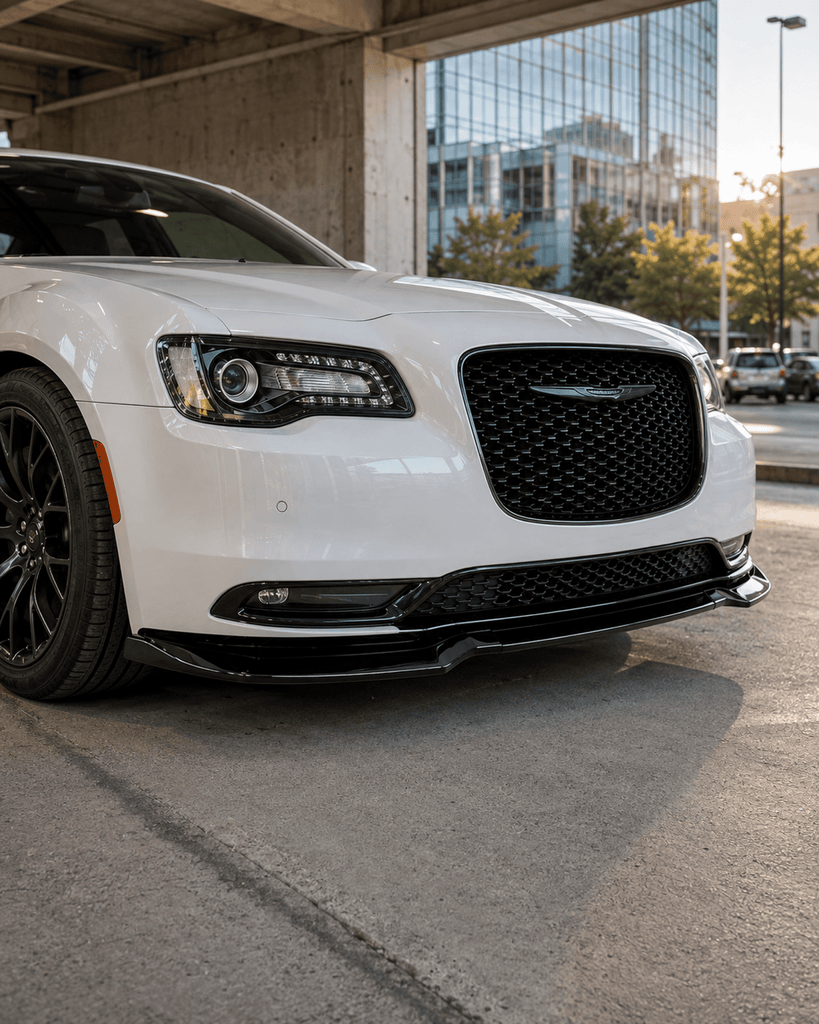 NINTE Front Bumper Lip Splitter Fit for Chrysler 300 2015-2023 Gloss Black - NINTE
