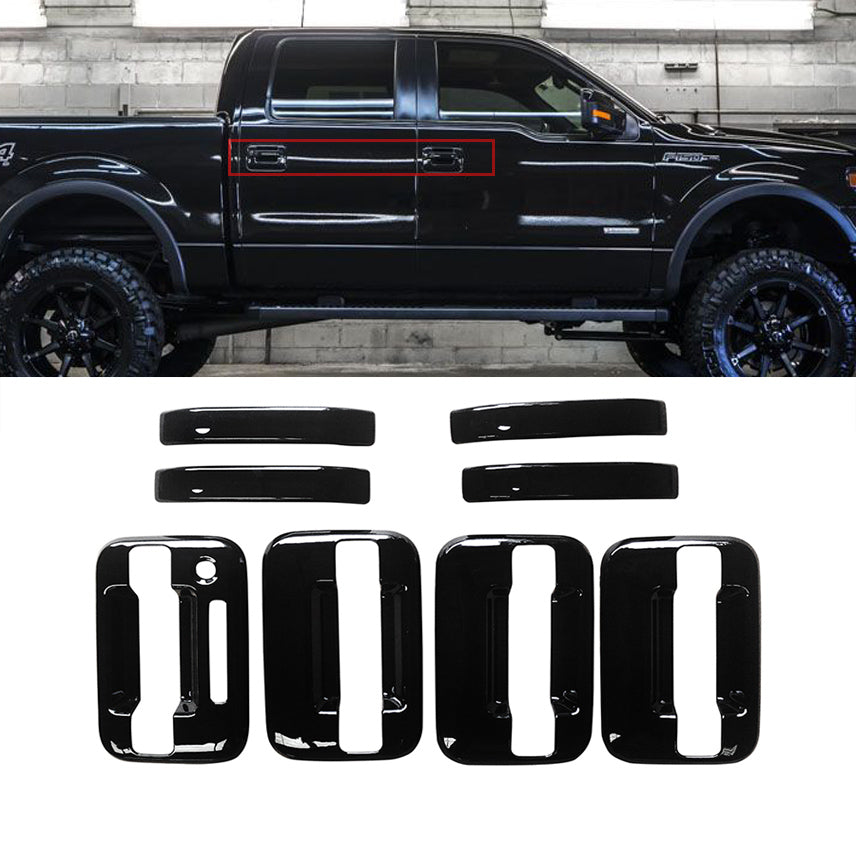 NINTE Door Handle Covers For 2004-2014 Ford F150 Crew Cab 
