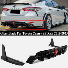 Cargar imagen en el visor de la galería, NINTE Rear Diffuser For 2018-2024 Toyota Camry SE XSE Yofer V2 LED Rear Bumper Diffuser + Corner Extension