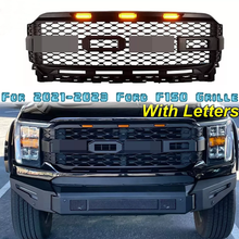 Load image into Gallery viewer, NINTE For 2021-2023 Ford F-150 Front Grille Raptor Style Grill W/Letters &amp; Lights