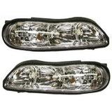 NINTE Headlight For 1997-2003 Chevrolet Malibu Left & Right w/Bulb(s) Pair