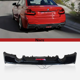 NINTE Rear Diffuser W/Break Light For 2015 - 19 BMW 2 Series F22 F23 M - Sport - NINTE